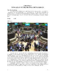 Bài giảng Chương 1 tổng quan về thị trường chứng khoán