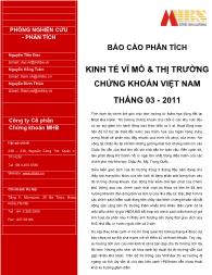 Báo cáo Phân tích kinh tế vĩ mô & thị trường chứng khoán Việt Nam tháng 03 - 2011