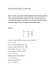 Bài tập toán nâng cao lớp 5(phần 4)