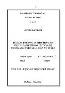 Luận văn Đề xuất phương án phối hợp làm việc giữa hệ thống umts và hệ thống gsm trên giao diện vô tuyến