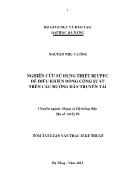 Luận văn Nghiên cứu sử dụng thiết bị upfc để điều khiển dòng công suất trên các đường dây truyền tải