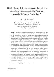 Gender-Based differences in compliments and compliment responses in the American comedy TV-series 
