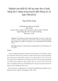 Nghiên cứu thiết kế chế tạo máy thu vệ tinh bằng tần C dùng trong truyền dẫn thông tin vệ tinh VINASAT