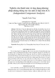 Nghiên cứu thuật toán và ứng dụng phương pháp nhúng thông tin vào ảnh số dựa trên ICA (Independent Component Analysis)