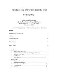 Parallel Texts Extraction from the Web